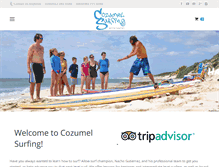 Tablet Screenshot of cozumelsurfing.com